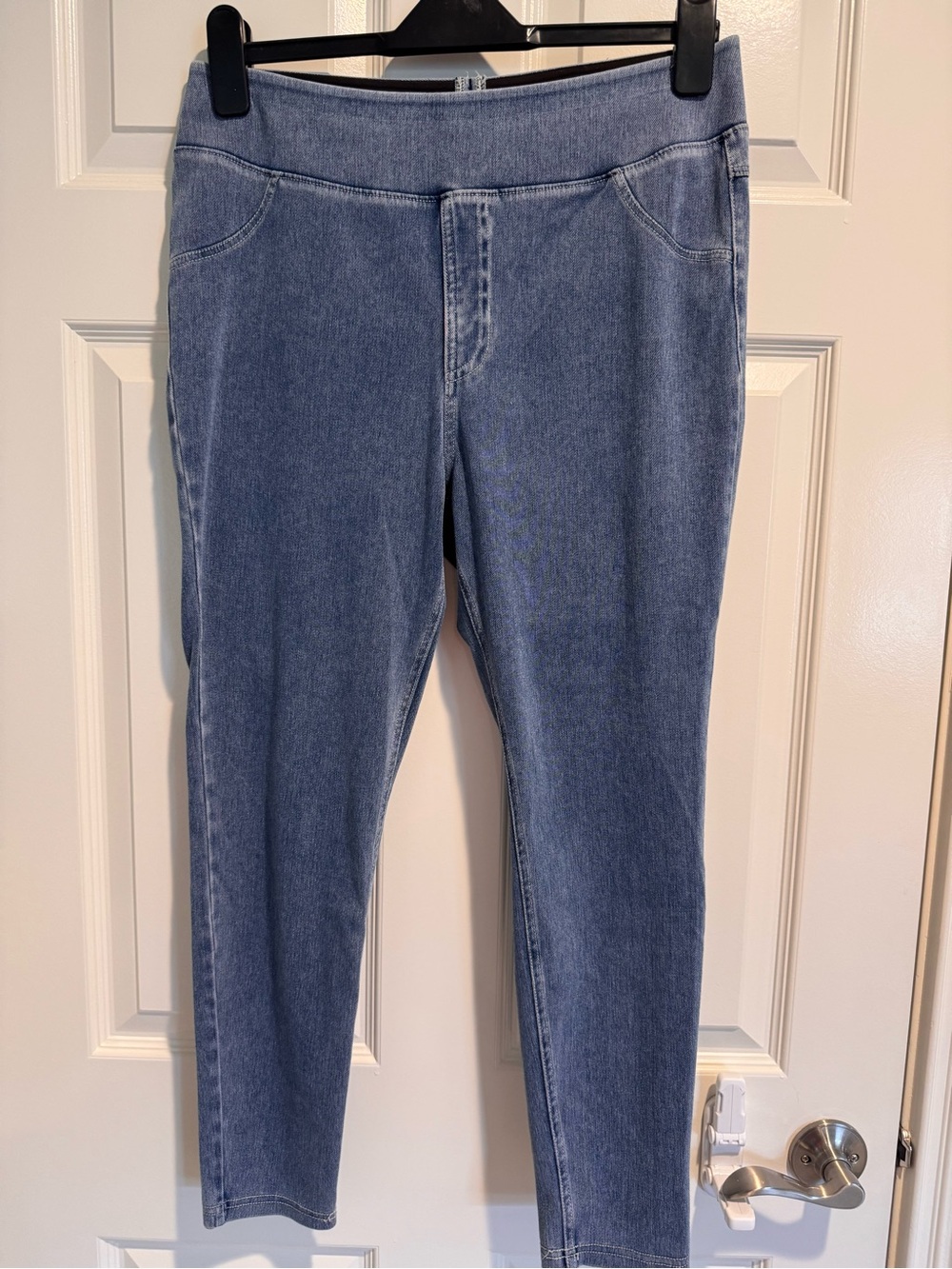 Halara Flex™ High Waisted Pocket Denim Casual Leggings Capri Stretch Jeggings
